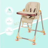 NemoBaby 5 Point Adjustable Hight Chair with Tray and Wheels