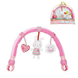 SKK BABY Musical Stroller Car seat Crib Activity Arch Toy with Teether Rattle Gift for 0-36 Months
