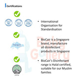 BioCair BC-65  Disinfectant Anti-Bacterial Pocket Spray 50ml  (2 Bottle ) BABY FAST