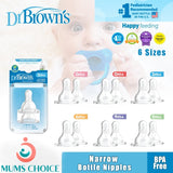 Dr. Brown’s™ Narrow Bottle Nipple 2 pack / Silicone Teats