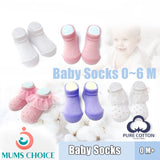 Casila Baby Socks / Booties / 100% Organic Cotton/ 0-6M