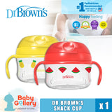 Dr. Brown's Toddler Snack Cup, Red & Yellow 1 Pack