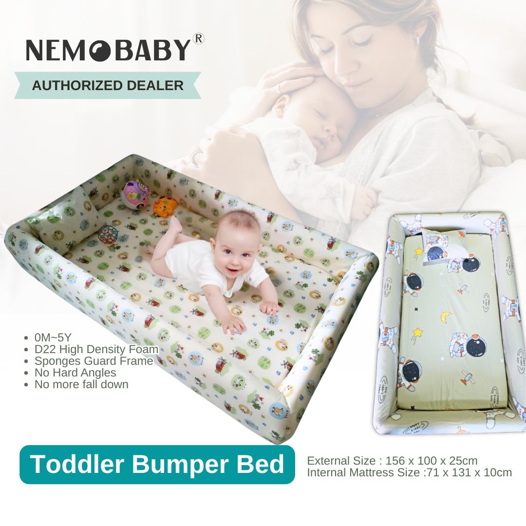 Nemobaby Toddler Bumper Bed Children Sofa Bed Sponge Full Protection
