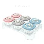 Misuta baby food container 6 in 1 with date mark 120ML