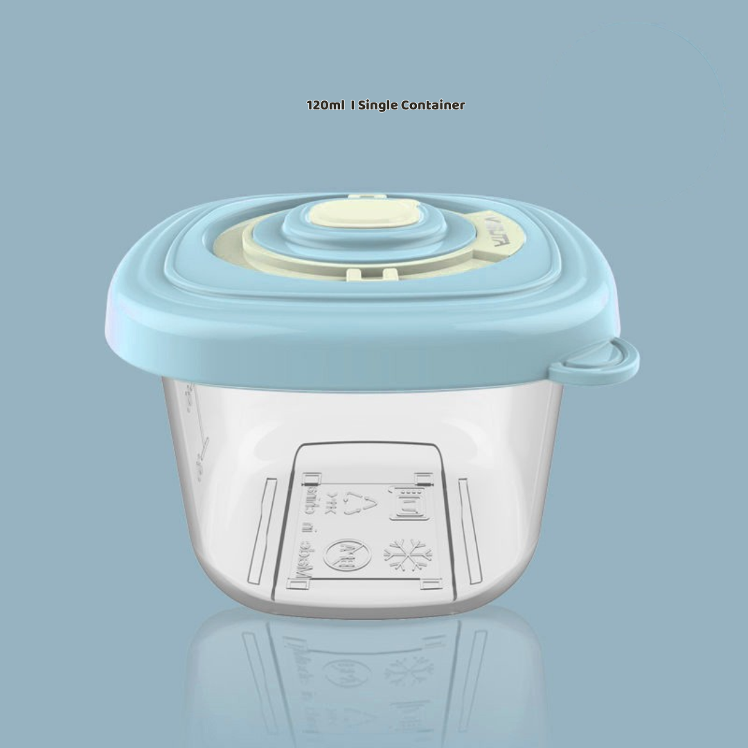 Misuta baby food container 6 in 1 with date mark 120ML