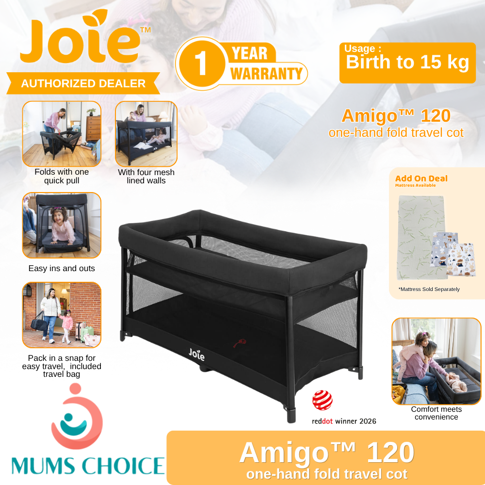 Joie Amigo 120 One-hand Fold Travel Cot