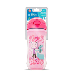 Dr. Brown’s™ Insulated Straw Cup 300ml 12M+ (Pink / Blue)