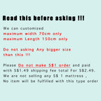 MumsChoice customise size baby mattress ( Anti Dust Mite High Density Foam Mattress With Holes)