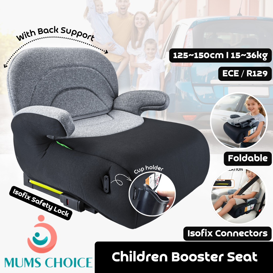 Mums Choice Isofix Children Booster Car Seat Foldable