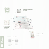 Koala Living 100% Pure Combed Cotton Children Pillow With replacement Cover