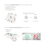 Koala Living 100% Pure Combed  Cotton Toddler Bolster With replacement Cover