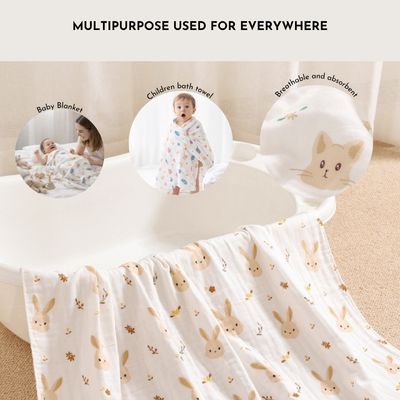 Mums Choice Baby Cotton Gauze Absorbent Baby Towel