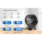 Nemobaby 10000mAh Built-in battery USB Clip Stroller Fan /Desk top Fan with 4 Speed