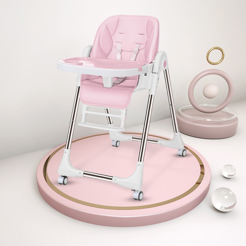 NemoBaby 5 Point Adjustable Hight Chair with Tray and Wheels
