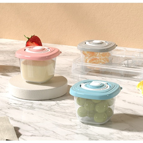 Misuta baby food container 6 in 1 with date mark 120ML