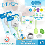 Dr Brown's Options+ 9oz/270ml Wide Neck Bottle Conversion Kit (1 pack)