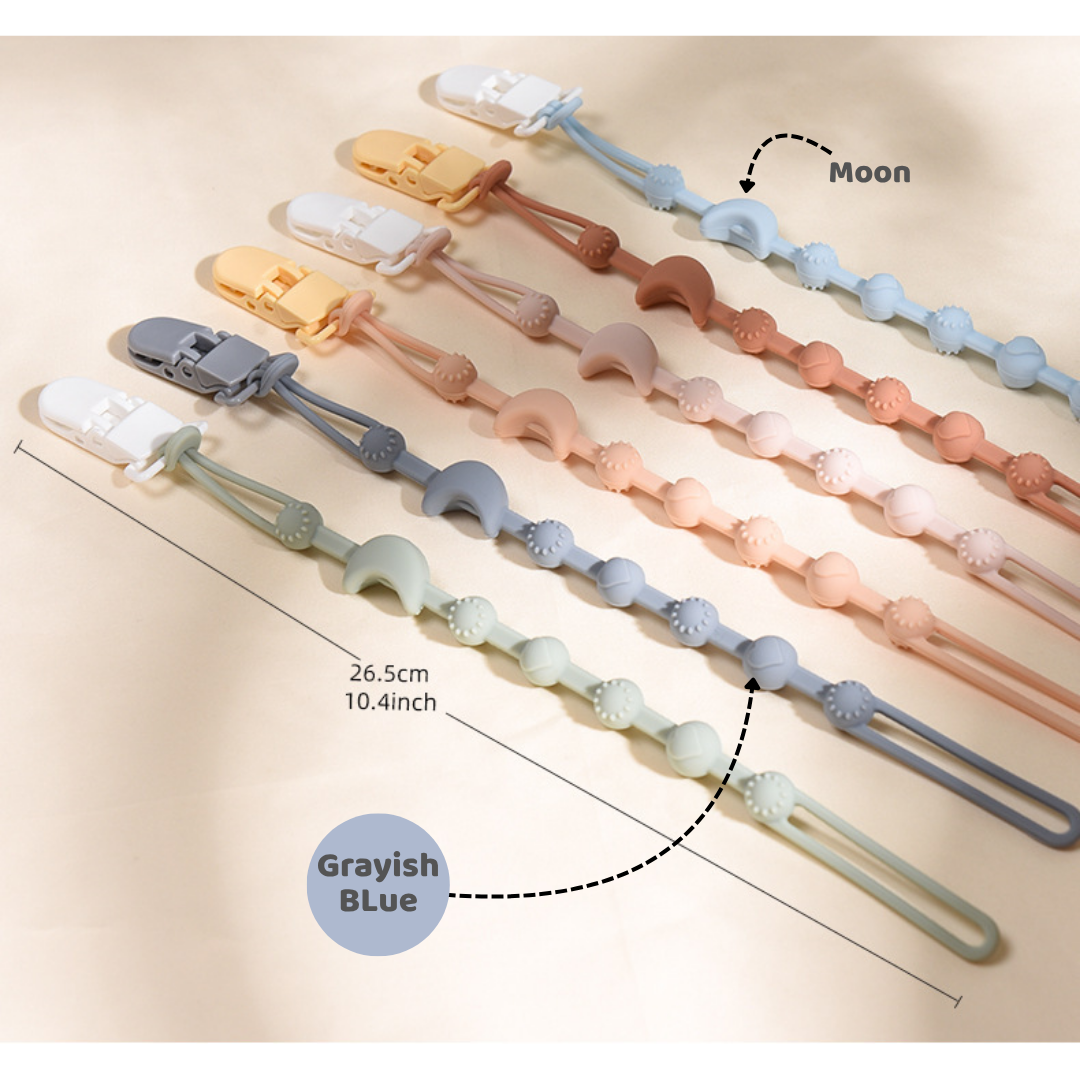 Mums Choice Silicone Pacifier Chain w/ Clip