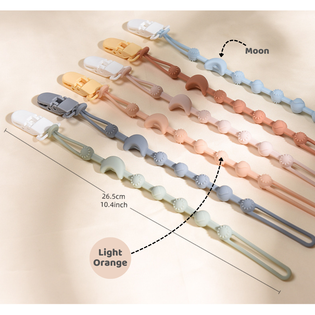 Mums Choice Silicone Pacifier Chain w/ Clip