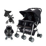 Combi Spazio Duo Twins Baby Stroller (Black)