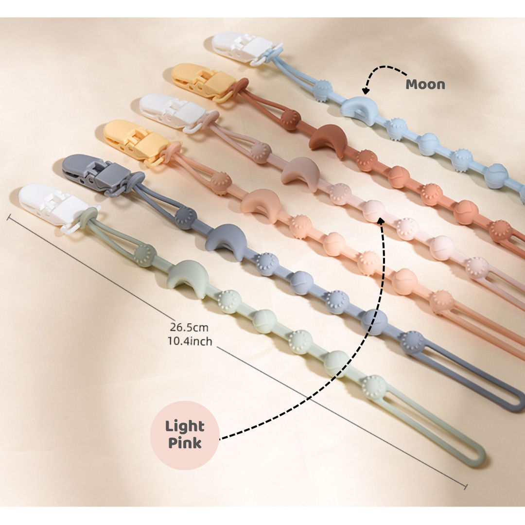 Mums Choice Silicone Pacifier Chain w/ Clip