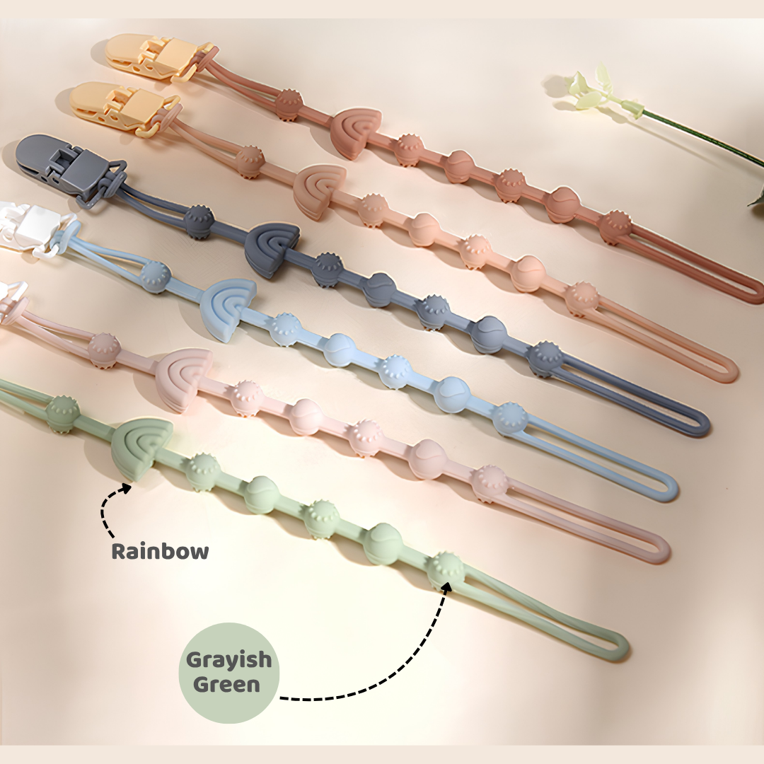 Mums Choice Silicone Pacifier Chain w/ Clip