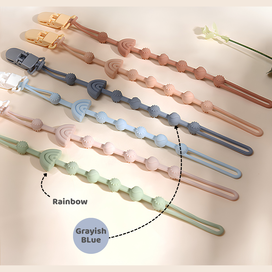 Mums Choice Silicone Pacifier Chain w/ Clip