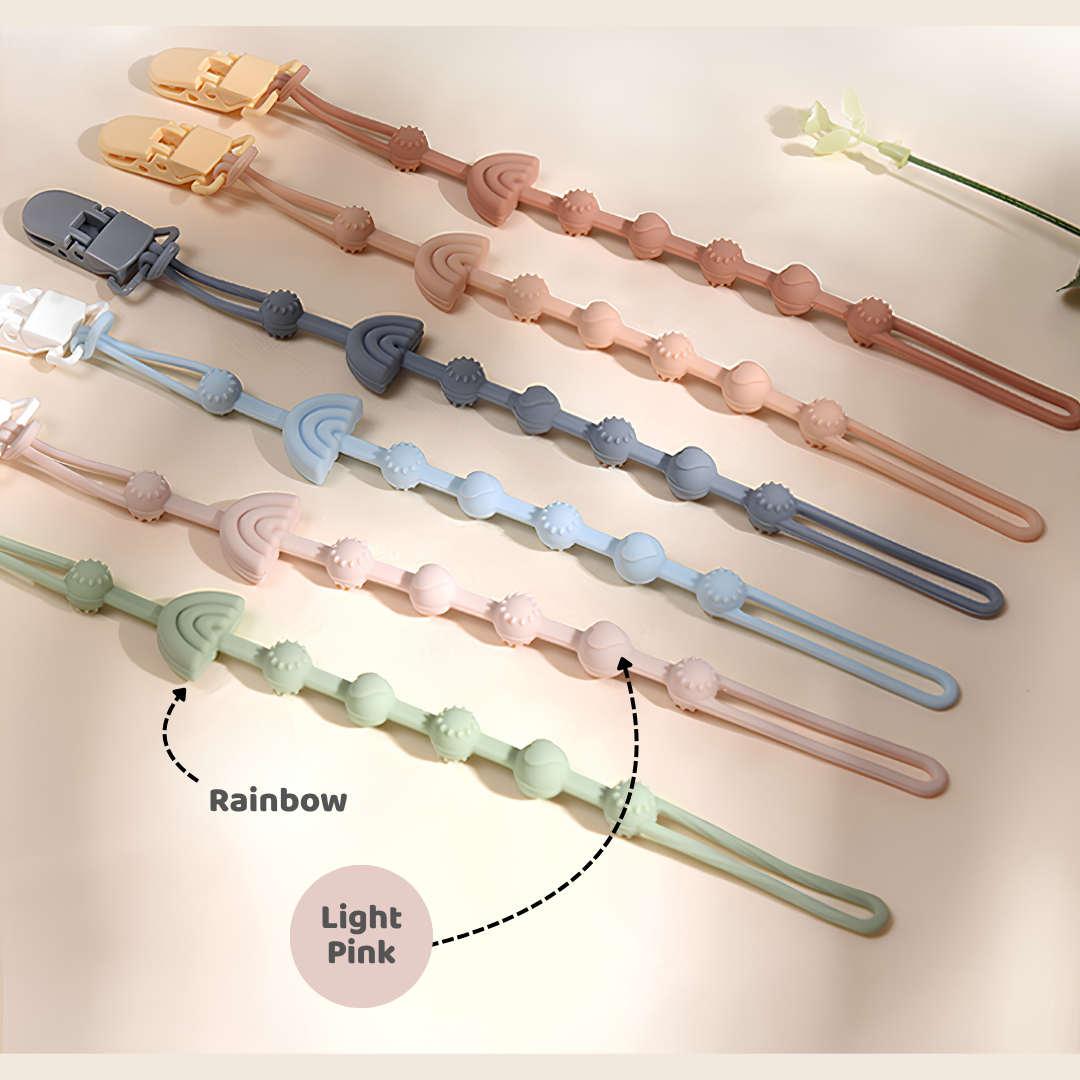 Mums Choice Silicone Pacifier Chain w/ Clip