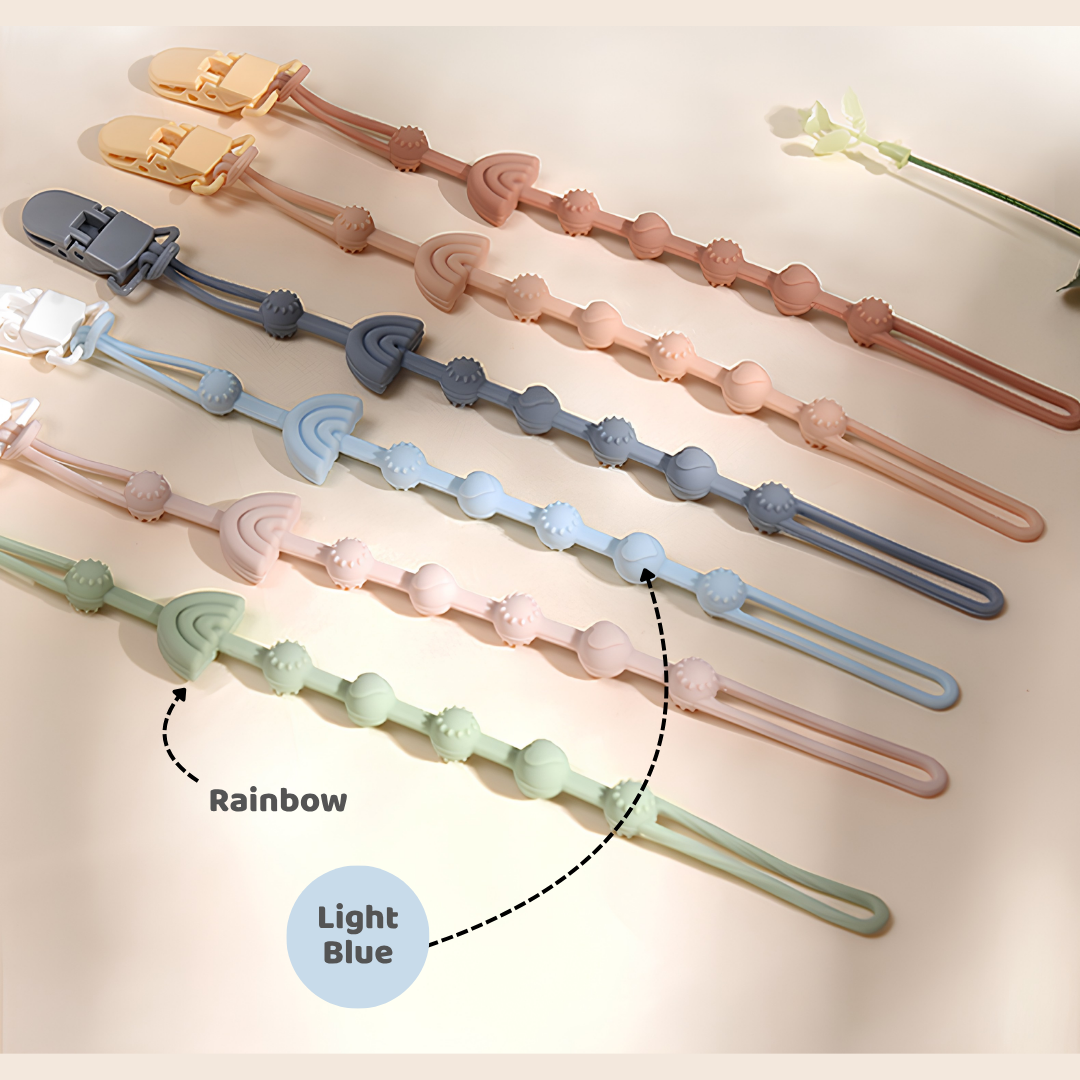 Mums Choice Silicone Pacifier Chain w/ Clip