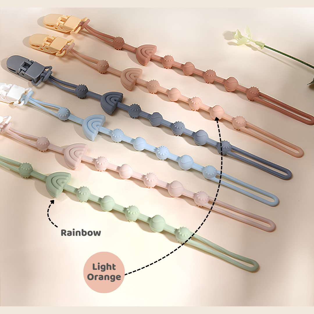 Mums Choice Silicone Pacifier Chain w/ Clip