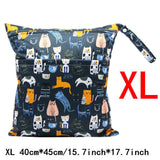 【Size XL 40*45 】Baby Waterproof Diaper Double Zip Wet Bag Wetbag