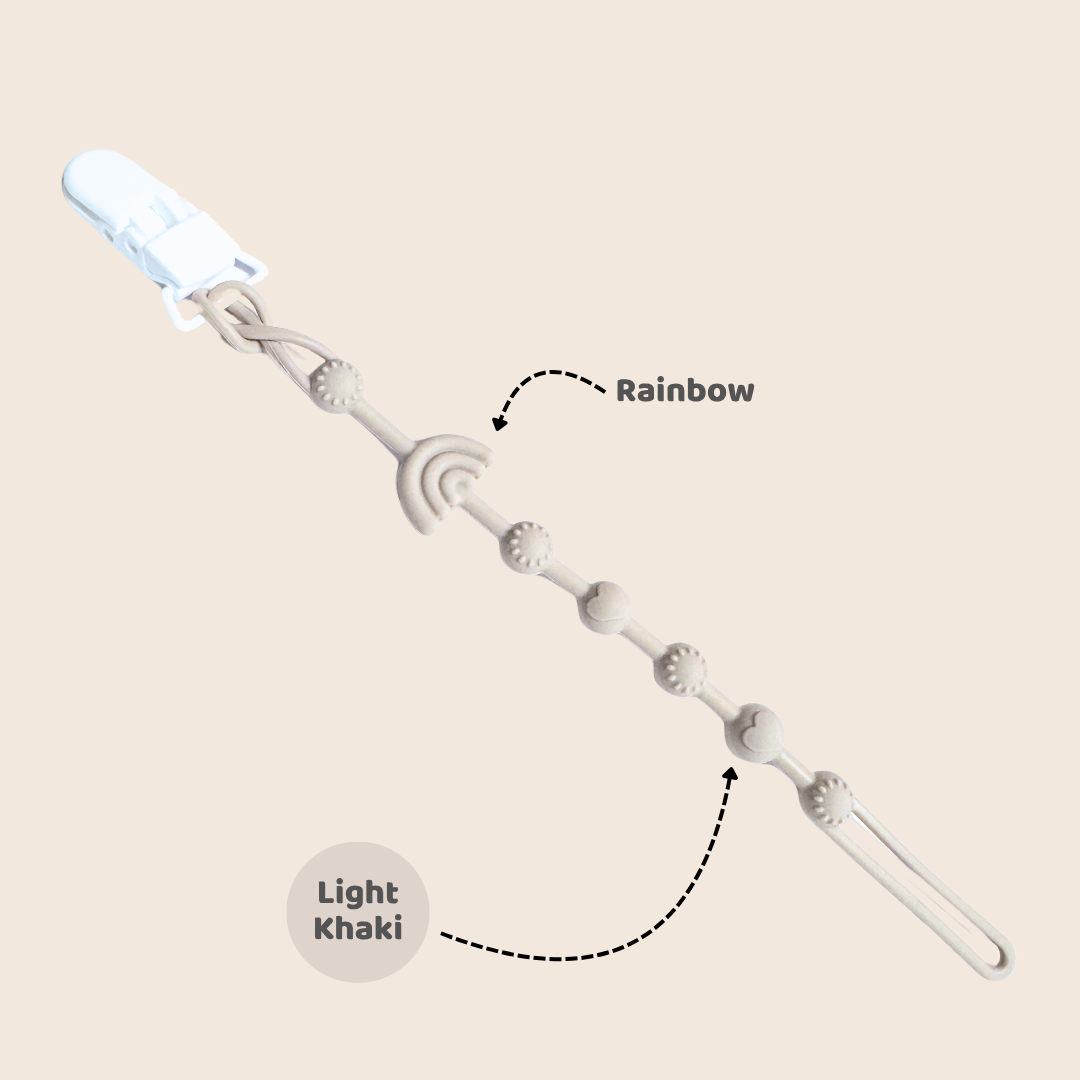 Mums Choice Silicone Pacifier Chain w/ Clip