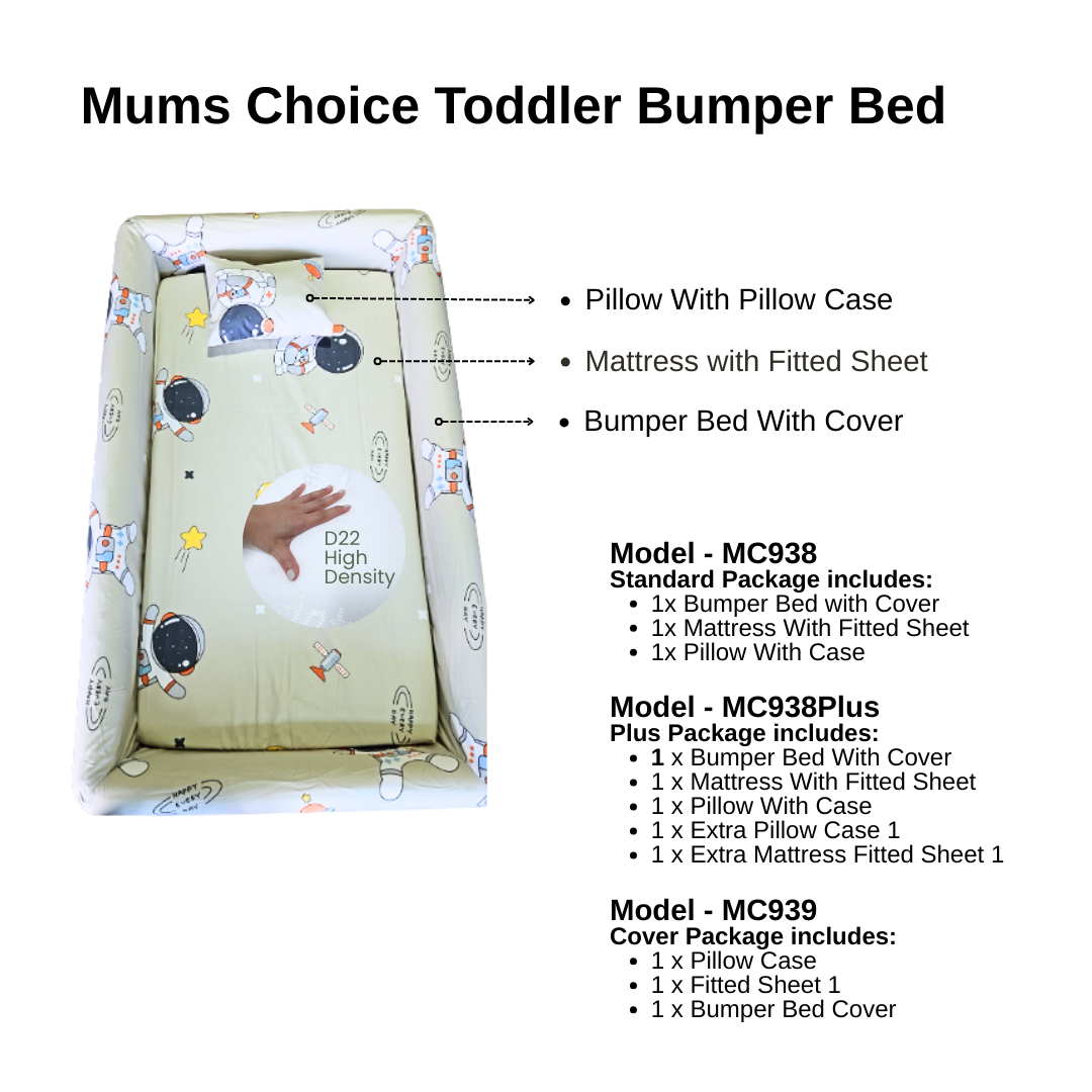 Nemobaby Toddler Bumper Bed Children Sofa Bed Sponge Full Protection