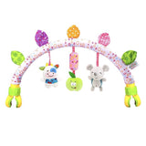 SKK BABY Musical Stroller Car seat Crib Activity Arch Toy with Teether Rattle Gift for 0-36 Months