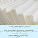 MumsChoice customise size baby mattress ( Anti Dust Mite High Density Foam Mattress With Holes)