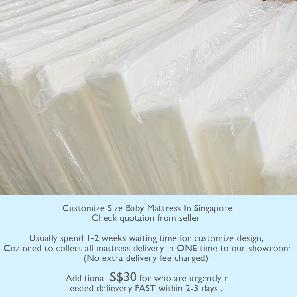 MumsChoice customise size baby mattress ( Anti Dust Mite High Density Foam Mattress With Holes)