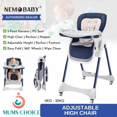 Nemobaby 5 adjustable heigh and recline baby high chair