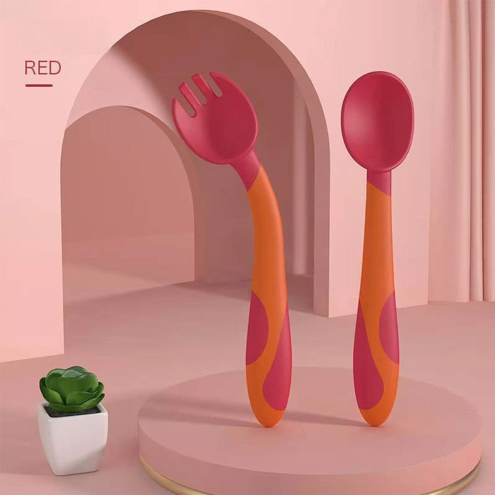 MISUTA Bendable / Curve-able Baby Spoon and Fork Set