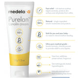 Medela Purelan Nipple Cream - 100% natural , fast relief for sore nipples and dry skin 1-4