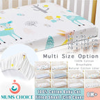 Mums Choice 100% Cotton baby cot fitted sheet crib mattress cover