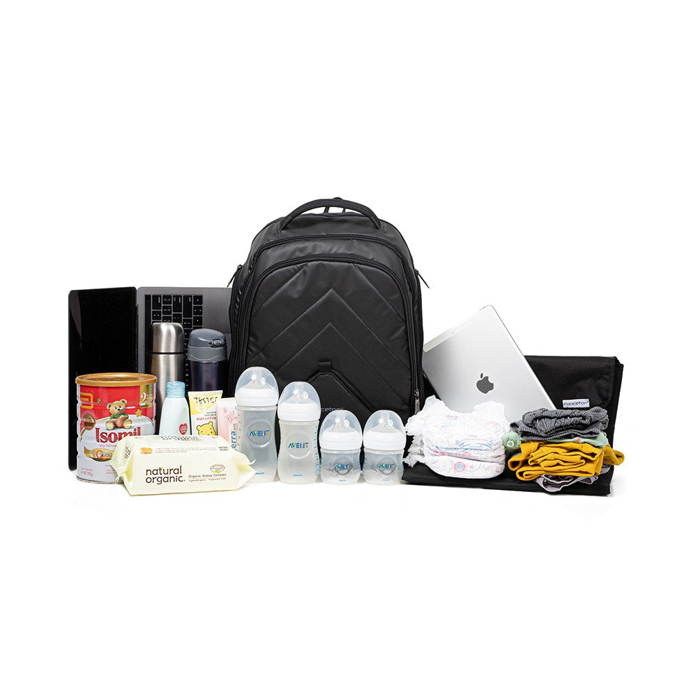 Princeton Urban Dad Pro Baby Diaper Bag -Baby Diaper change Mat included