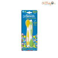 Dr. Brown’s® Twin Pack Soft-Tip Spoon, Yellow/Green