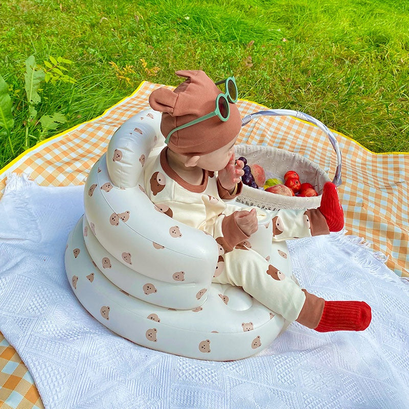 Nemobaby Multifunctional Cute Baby Inflatable Seat | Inflatable Bathroom Sofa | Training Seat | Baby Bath Chair
