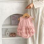 Nemobaby Baby Girl Ruffled Sleeveless Bodysuit