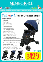 FAIRWORLD BC 1F Compact Stroller