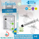 Dr. Brown's Pacidose Pacifier Baby Medicine Dispenser with Oral Syringe