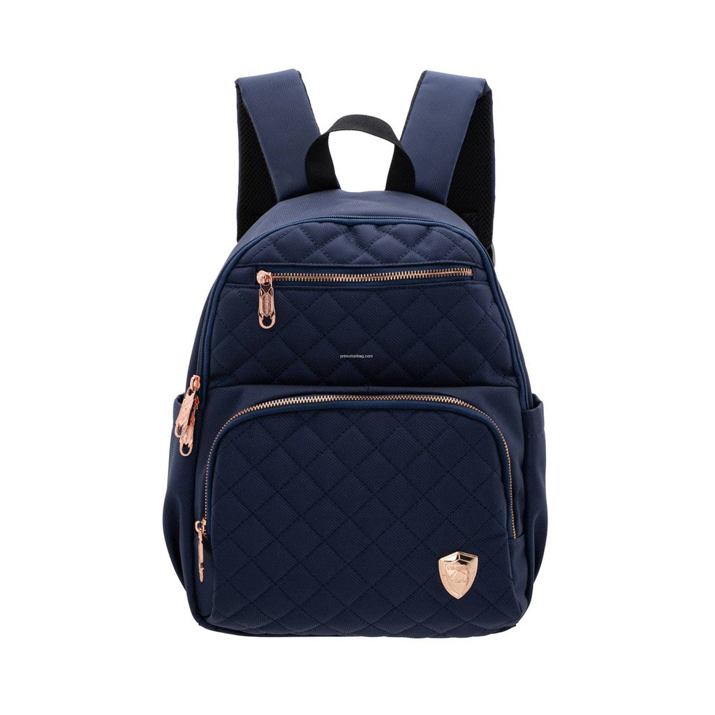 Princeton Milano Junior Series Baby Diaper Bag - Waterproof Navy Blue / Black / Maroon