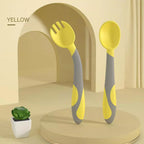 MISUTA Bendable / Curve-able Baby Spoon and Fork Set
