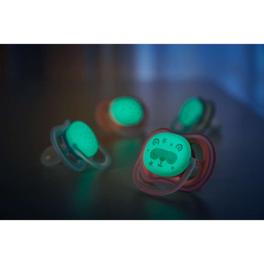 Philips Avent Night time pacifier 0-6M+ / 6-18M+