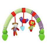 SKK BABY Musical Stroller Car seat Crib Activity Arch Toy with Teether Rattle Gift for 0-36 Months