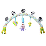 SKK BABY Musical Stroller Car seat Crib Activity Arch Toy with Teether Rattle Gift for 0-36 Months